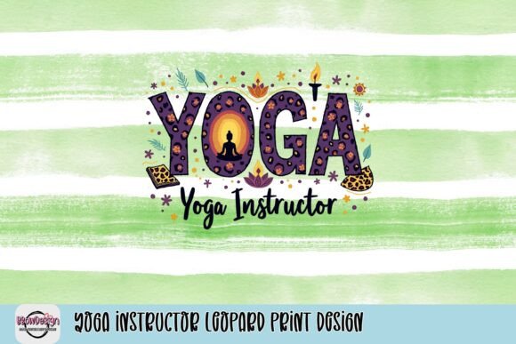 Download Yoga Instructor Leopard Print Design - Premium Resources