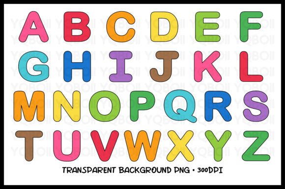 Download Uppercase Alphabet Letters Clipart Set - Set Collection
