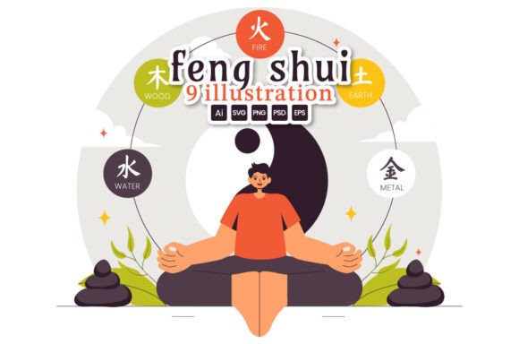 Download 9 Feng Shui Elements Illustration - Illustration Collection