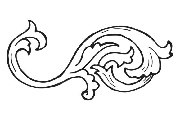 Download Ornate Heraldic Floral Element. Vintage - Ornate Collection