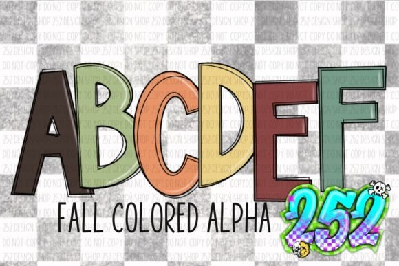 Download Fall Colored Alpha Set - Set Collection