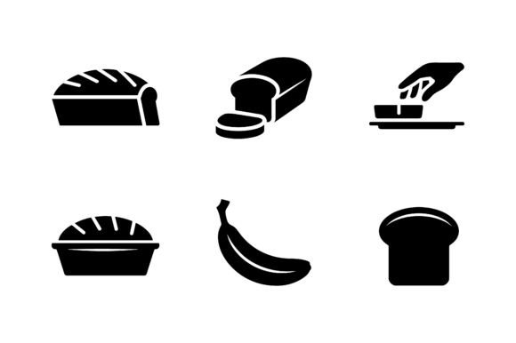 Download Bakery &amp; Pastry Shop Icon Set EPS - Set Collection