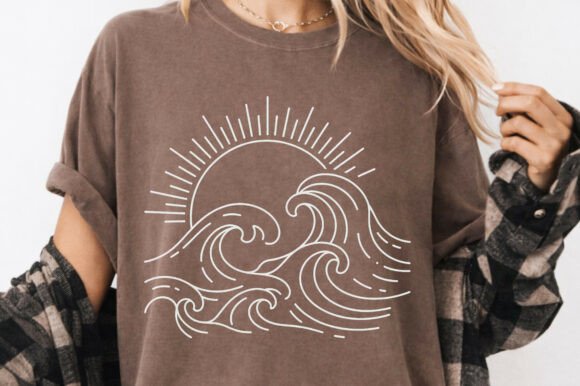 Download Boho Ocean Summer Sunset Png T-Shirt - Set Collection
