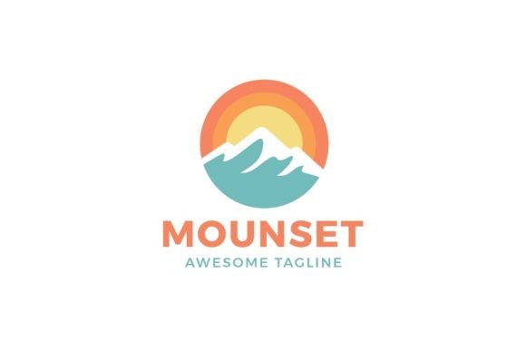 Download Mountain Sunset Logo - Set Collection