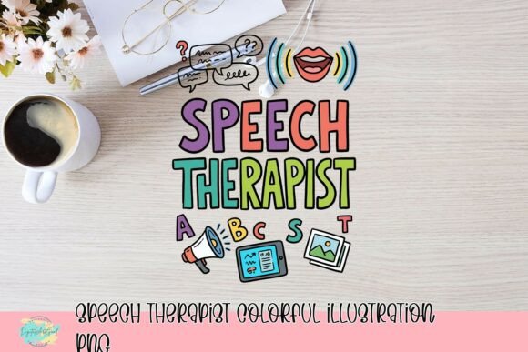 Download Speech Therapist Colorful Illustration PNG - Illustration Collection