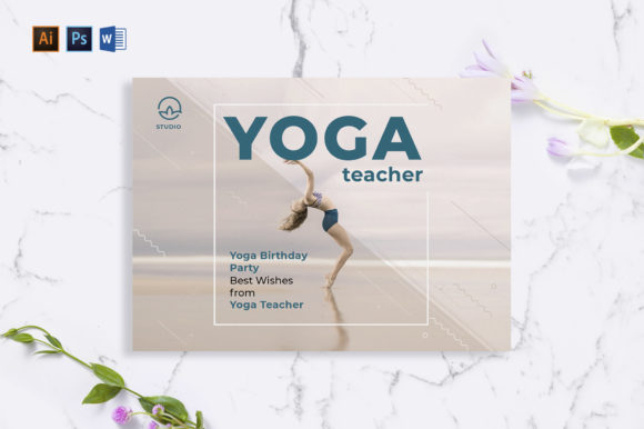 Download Yoga Instructor Greeting Card Template - Yoga instructor Collection