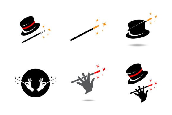 Download Set of Magic Wand Logo Vector - Set Collection